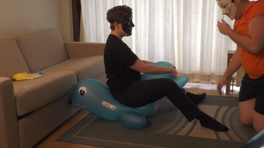 Jilong Blue Inflatable Seal Bounce Pop