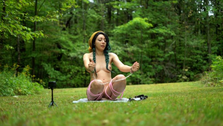 Bound, Blindfolded, and Completely Naked in Public