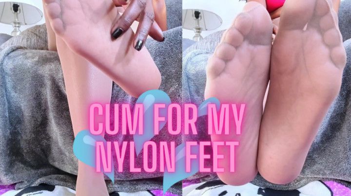 Cum for My Nylon Feet