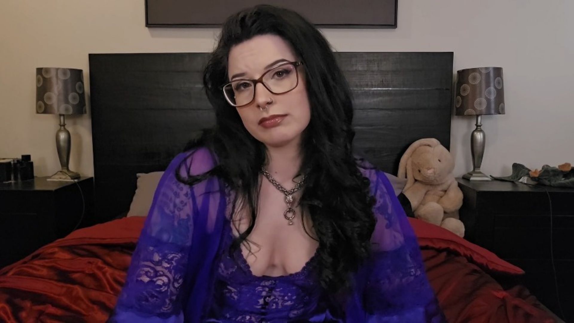 Sexy Goth Roomie Bullies You with  JOI