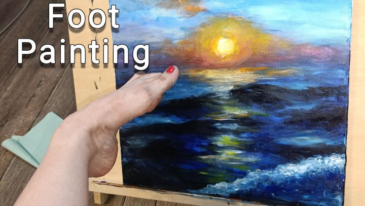 Foot Painting SFW Free Art content