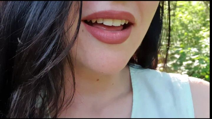 Walking pantyless outdoors, playing with my wet pussy RISKY