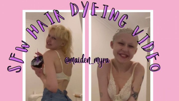 Free SFW Hair Dyeing Video - No Makeup