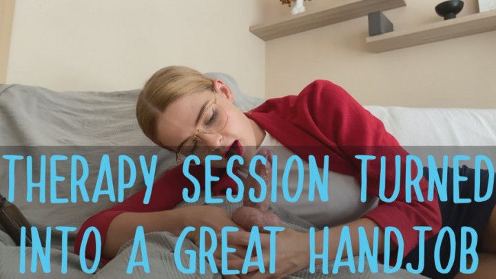 Therapy Session turned into great Handjob - Ruined Orgasm