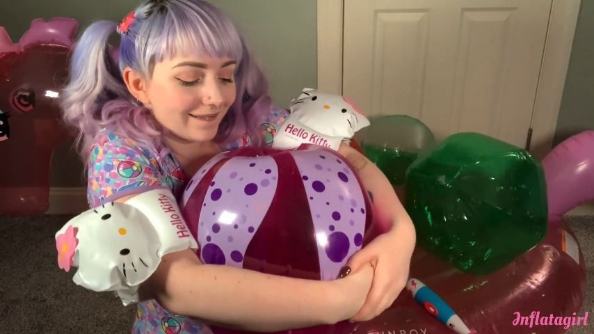 Little Inflatable Slut Cums On Unicorn
