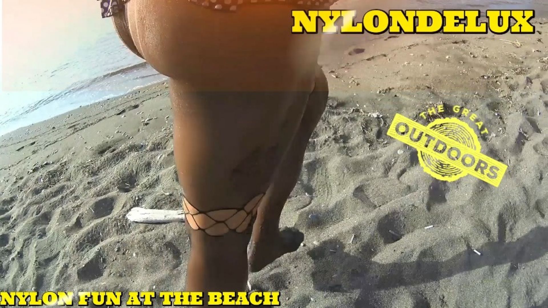 Nylon Fun at the Public Beach