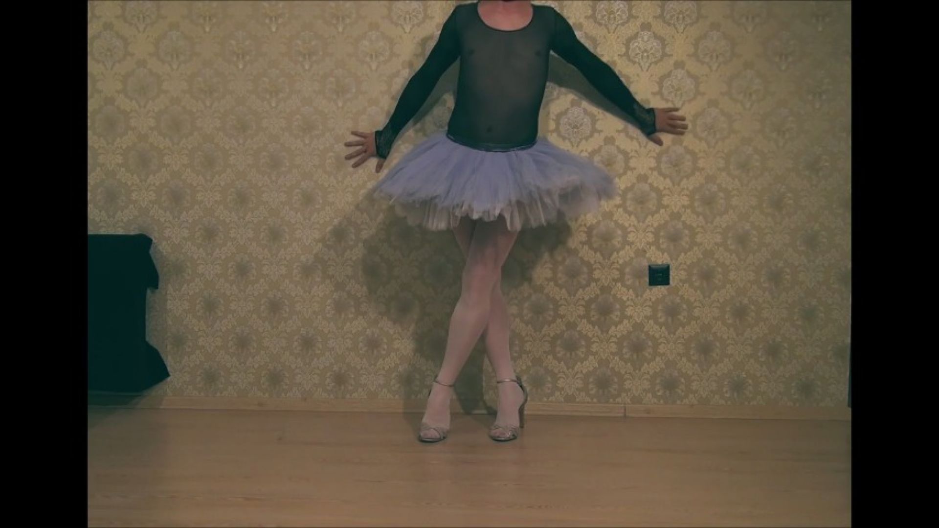 Ballerina Pantyhose Tutu Highheels Strip