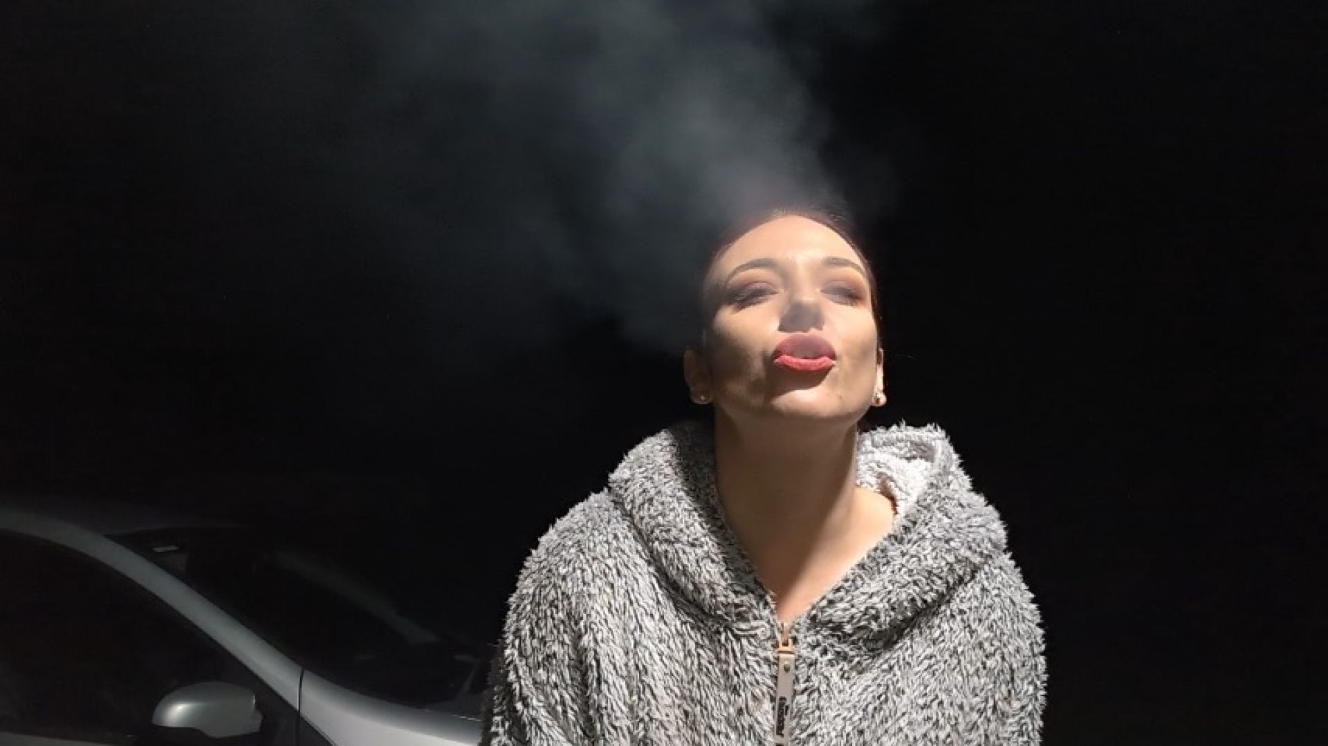 Watch Me have a Sneaky Late Night Cigarette