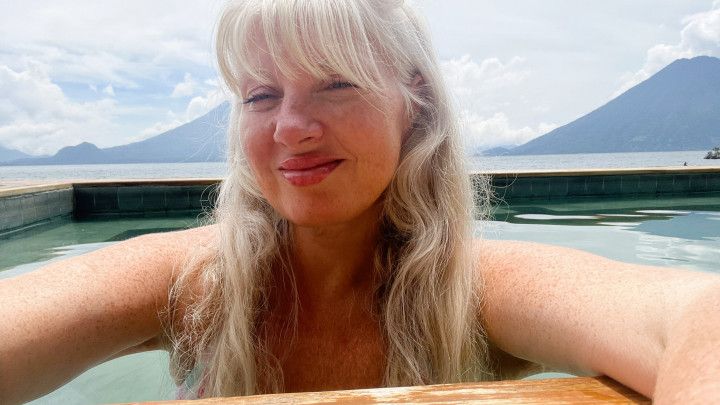 Rosie In Panajachel Guatemala Swimming on Vacation