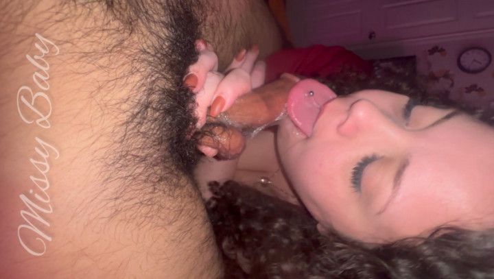 BBW Missy Sucking and Riding Skinny Dick