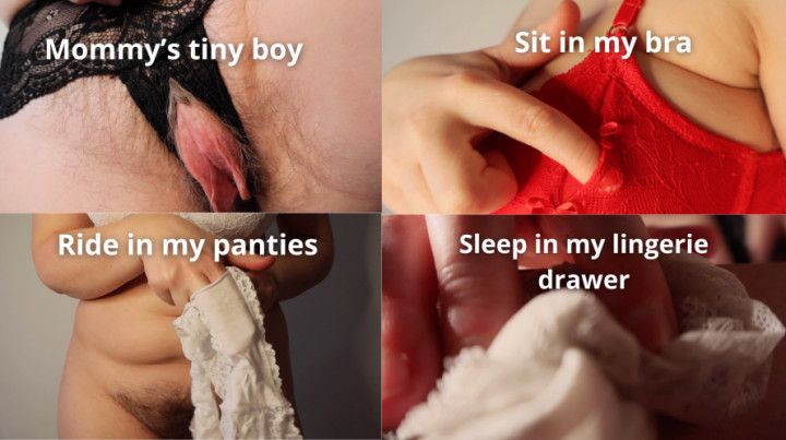 Mommy's tiny boy helping her out