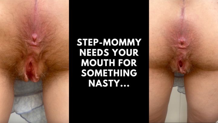 Lick step-mommy's shitring clean