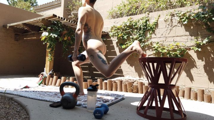 Outdoor Nude Workout
