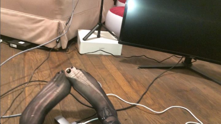 goth nylon foot fetish