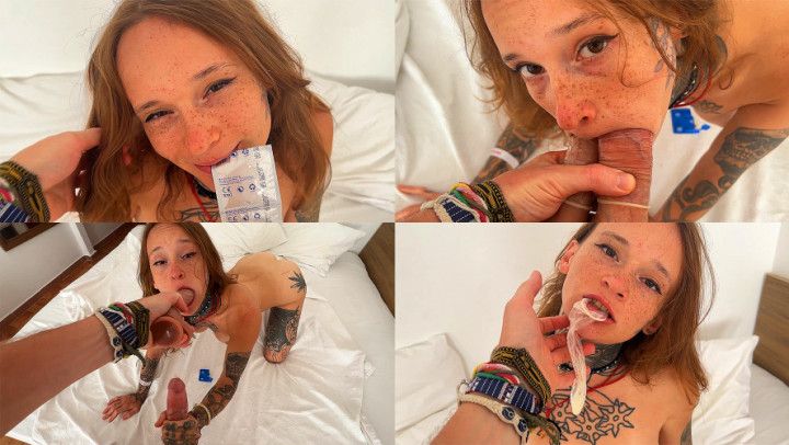 Using a hotel slut with a condom