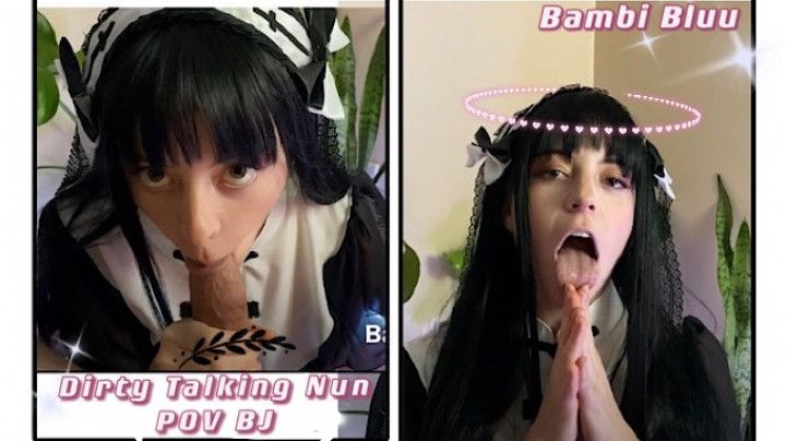 Horny Nun Dirty Talk Blowjob