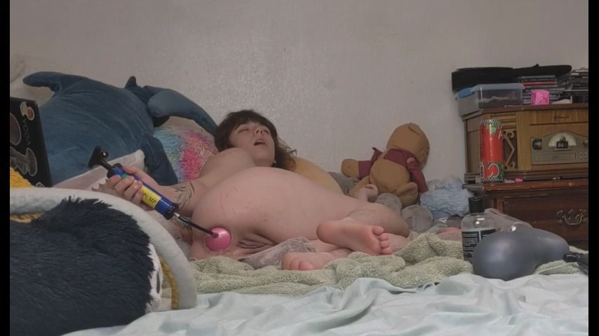 inflating a huge ball in my ass custom