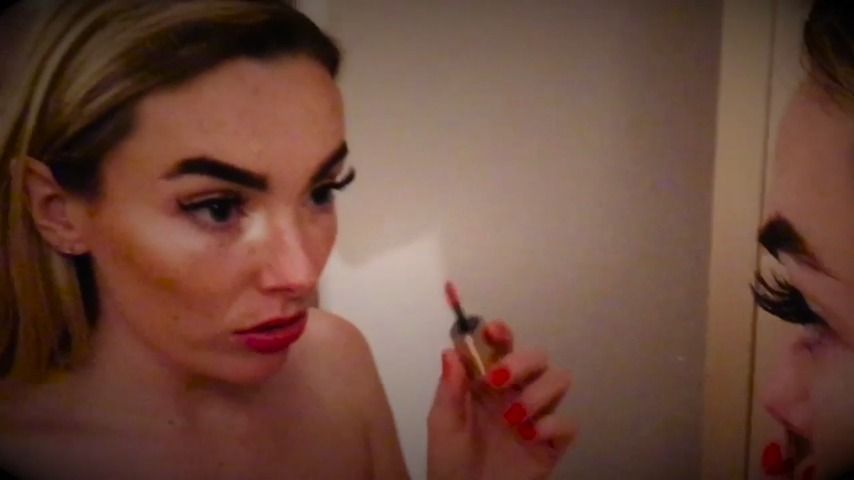 Putting on my makeup upskirt