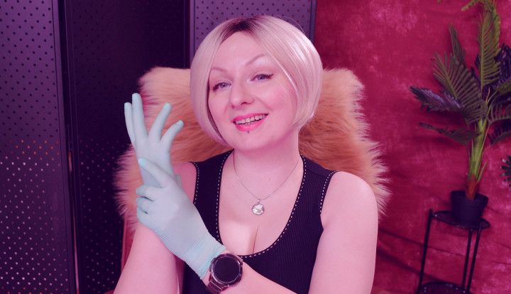 ASMR: nurse fetish gloves