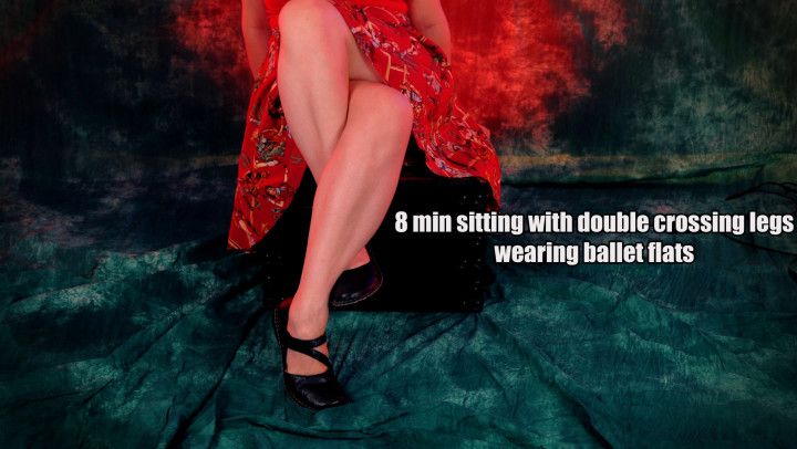 Double Crossing Legs in the ballet flats