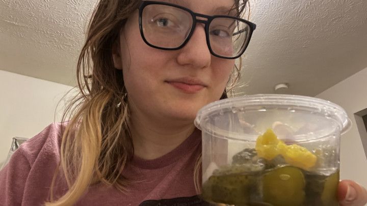Crunchy ASMR: Trying Candied Pickles for the First Time