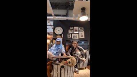 Trying out IKEA rooms to see what fits our vibe