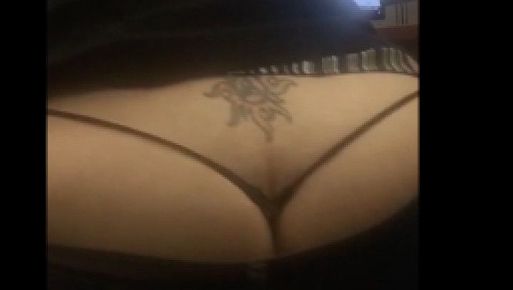 Whale tail on this slutty secretary