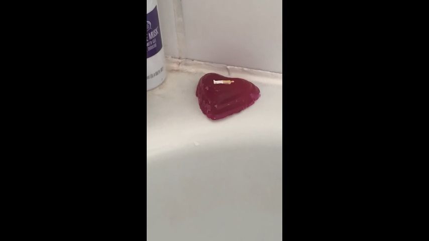 Unaware giantess flushes step-son down toilet