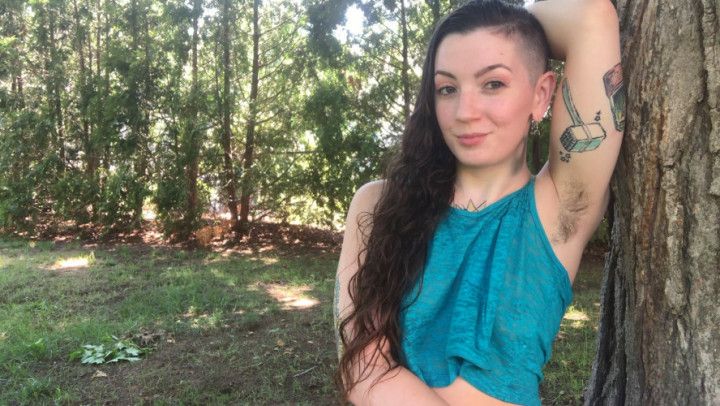 showing you my body hair and peeing