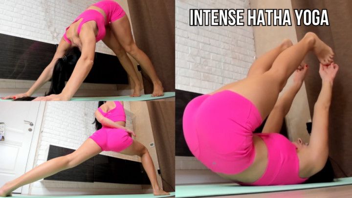 Hatha Yoga in Tight Pink Shorts - Stretch, Balance & Flow