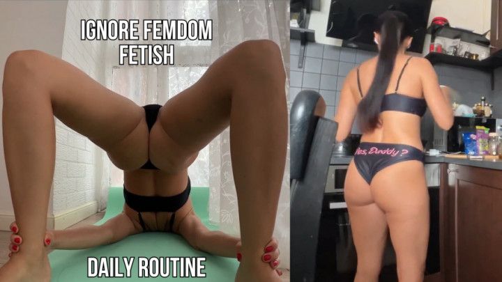 Ignoring you like the worthless thing you are