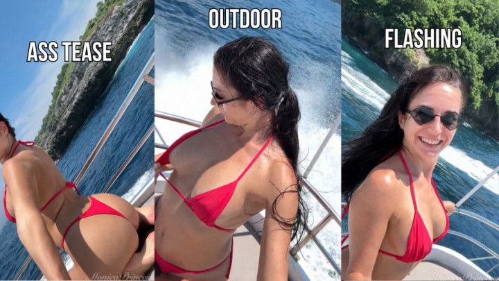 My Naughty Yacht Ride with Ass and Tits Teasing