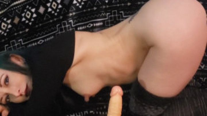 Jade rides her favorite toys