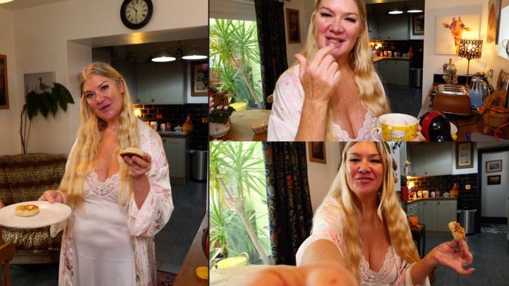 SFW VID...coffee and crumpets