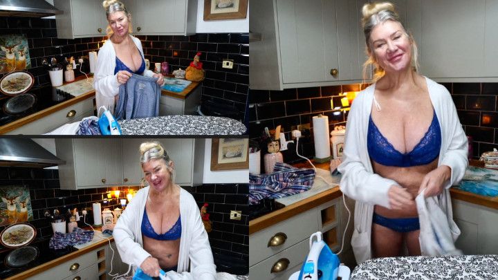 SFW VID...SUNDAY MORNING IRONING