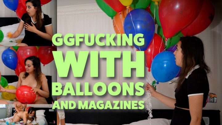 GG Fucking With Balloons And Magazines