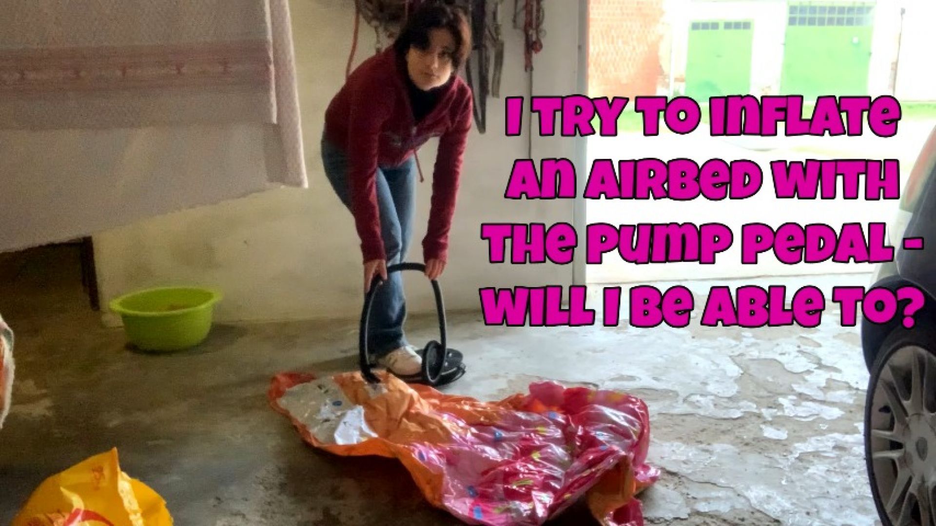 challenge: can i inflate this mat fast