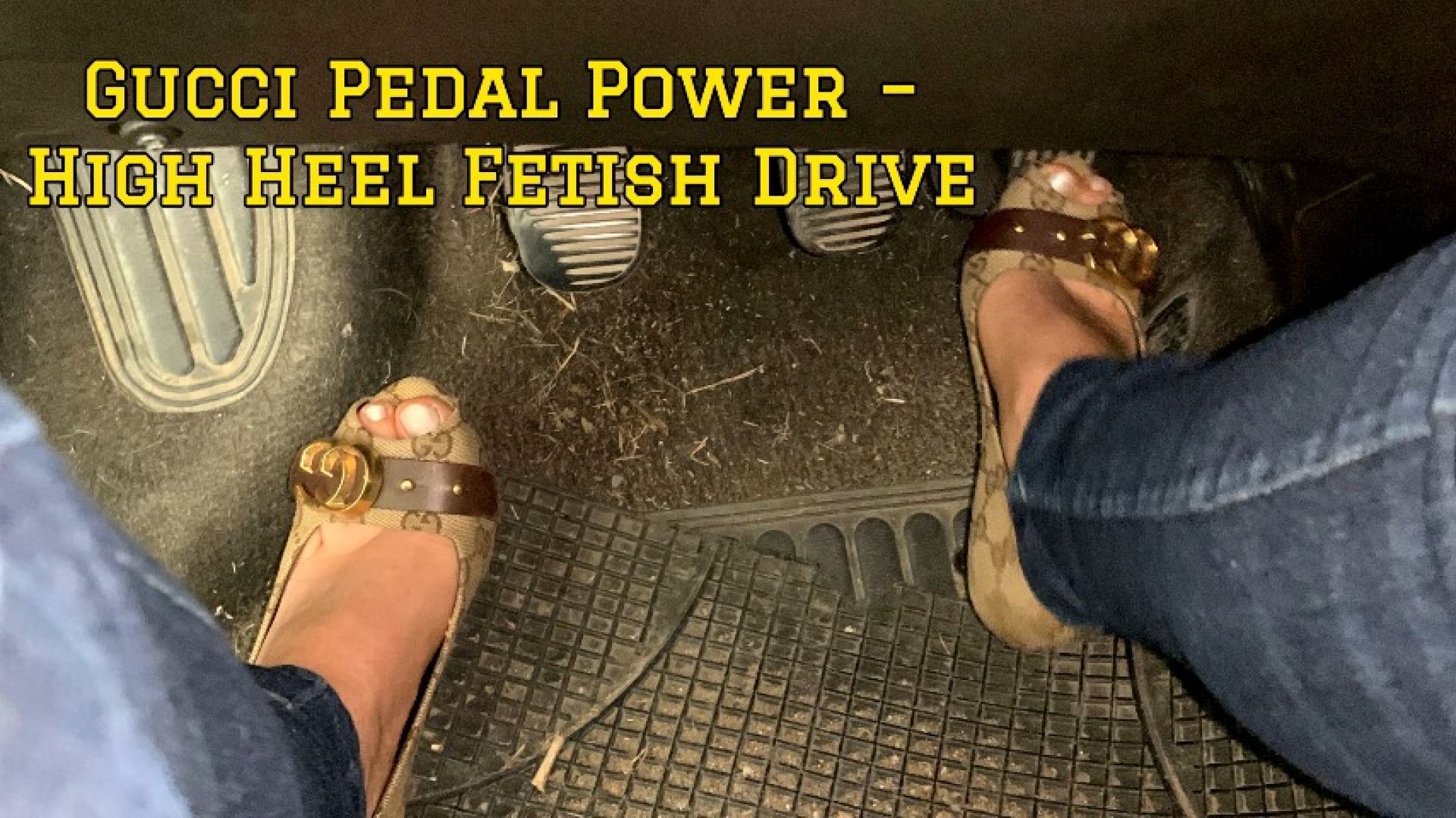 Gucci Pedal Power  High Heel Fetish Drive
