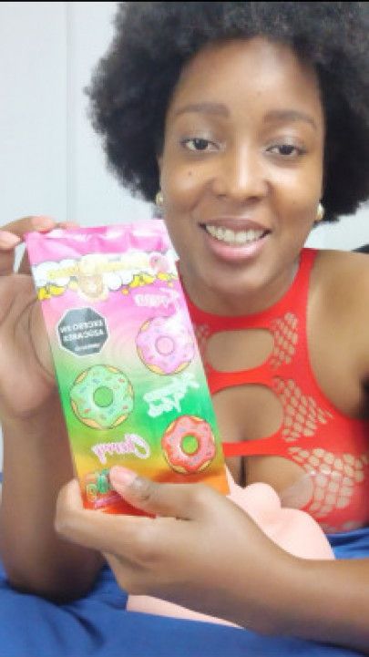 Delicious sweet rubber to lick on your cock