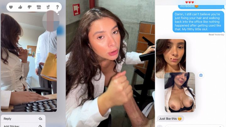 CUCKOLD TEXTS: Gave My Coworker a Sloppy BJ in the Stairwell