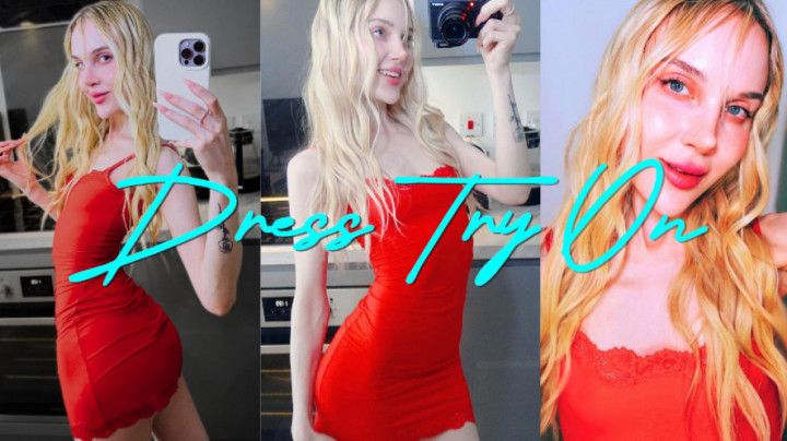 Try On - Red Mini Dress - HD