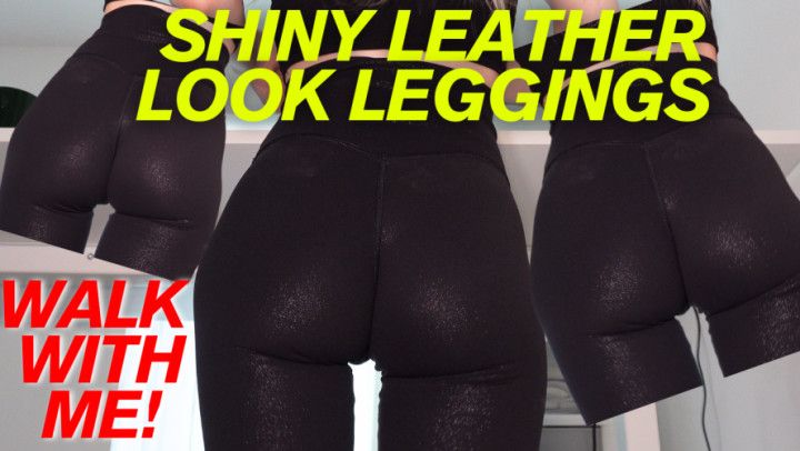 WALK WITH ME Treadmill Walk Trying My Shiny Leggings SFW 4K