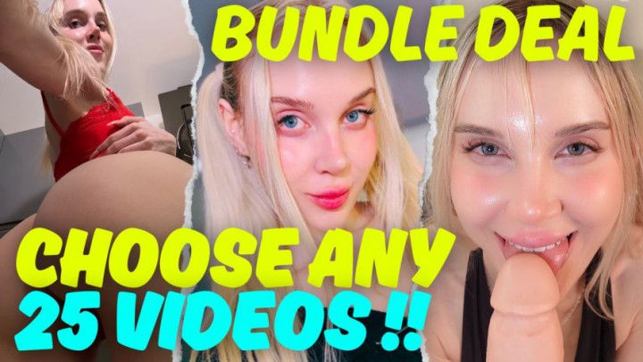 25 VIDS OF YOUR CHOICE BUNDLE