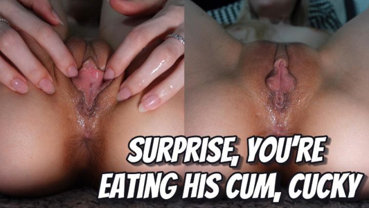 Surprise You are Eating His Cum POV Cuck Training 4K