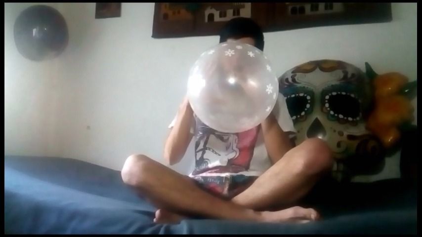 Balloon blow to pop