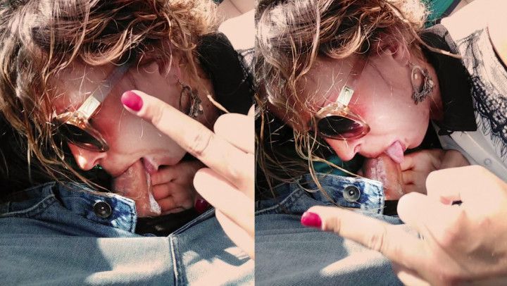 CAR BLOWJOB “i’m not a slut" But she is