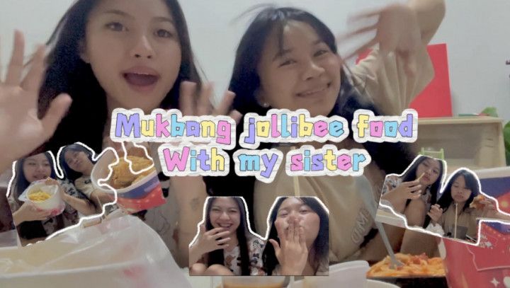mukbang / eating jollibee with us @cherrrybummm