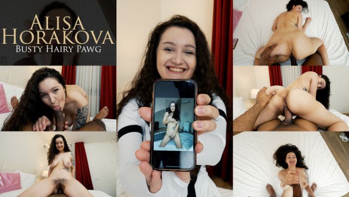 Alisa Horakova Big Natural Boobs Hairy Interracial POV Fun