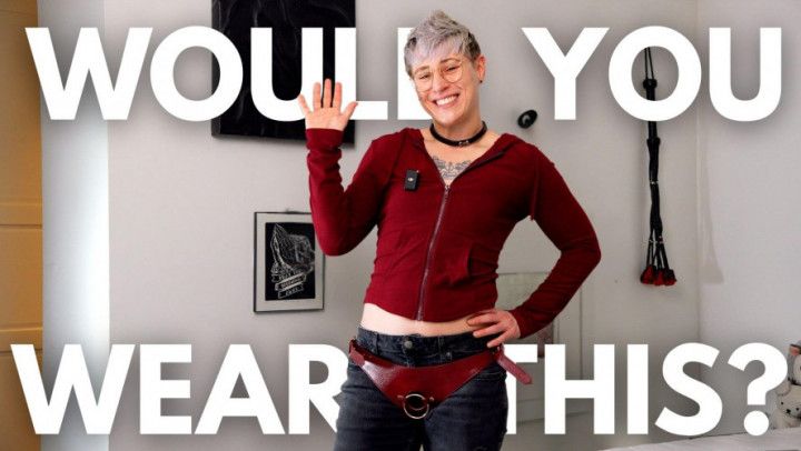 Liebe Seele Wine-red Leather Strapon Harness is Solid