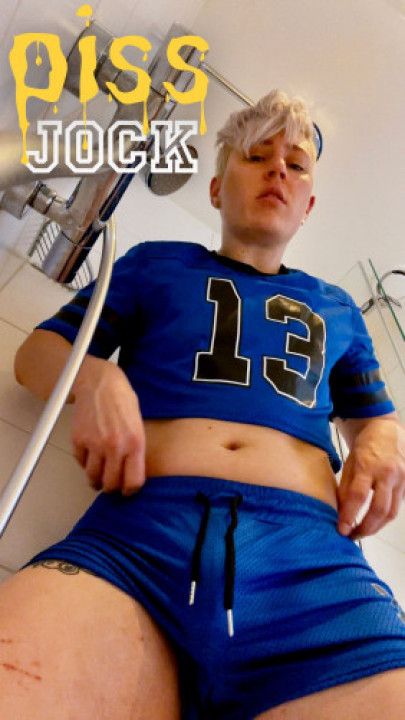 PISS JOCK: FtM Alpha Pees on You as Punishment for Spying